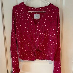 Rails Heart Patterned Top